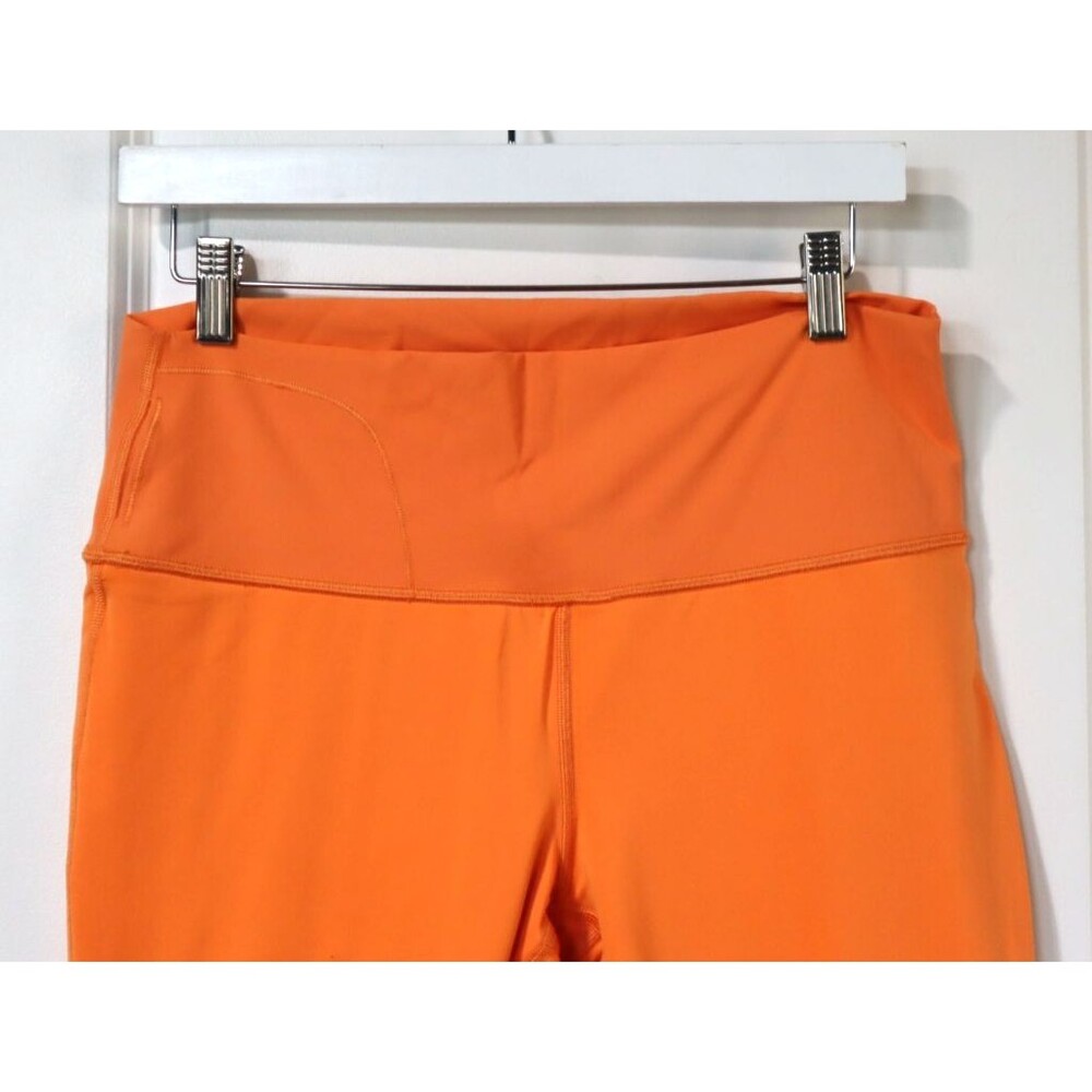 Lululemon Women's Wunder Under High Rise Luxtreme Croppe Tights Sz12 Orange Soda - Picture 4 of 15